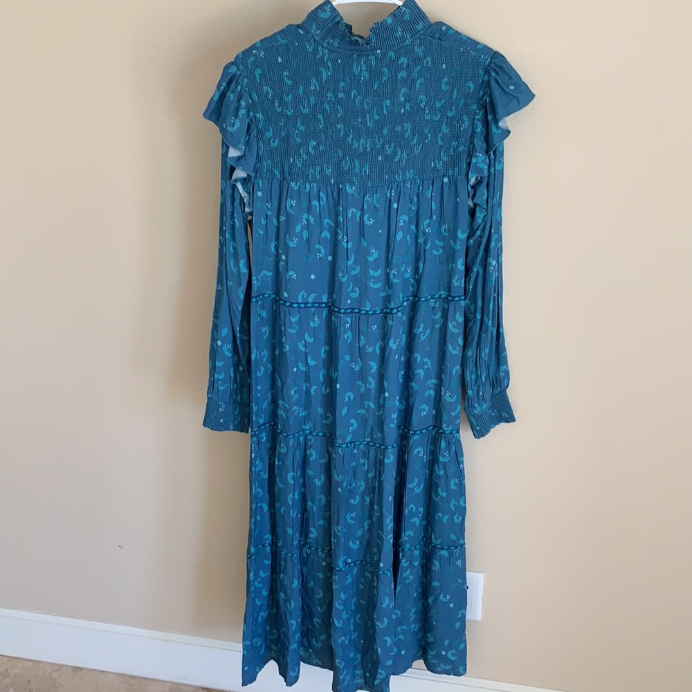 NWT Bl^nk London Anthropologie  Blue Maxi Dress - Picture 2 of 11